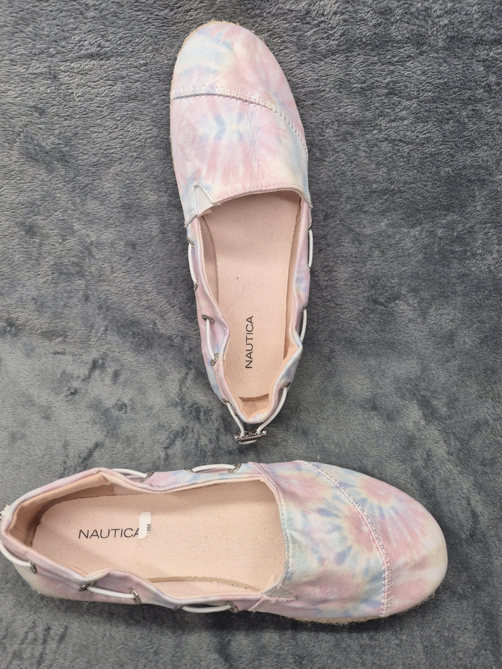 Nautica Rudder Womens Alpargata Flat Tie Dye Canvas US Size 7.5